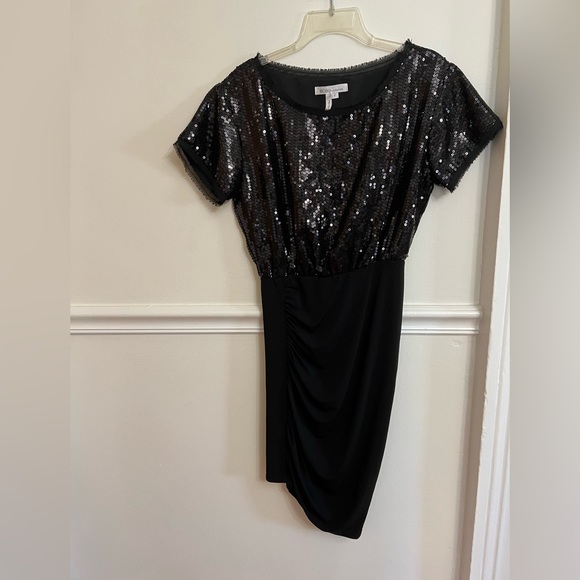 BCBG Generation Asymmetric Sequin Cocktail Dress Size Small - Picture 5 of 15